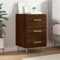 vidaXL Mesita de noche madera de ingeniería marrón roble 40x40x66 cm vidaXL Mesita de noche madera de ingeniería marrón roble 40x40x66 cm