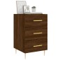 vidaXL Mesita de noche madera de ingeniería marrón roble 40x40x66 cm vidaXL Mesita de noche madera de ingeniería marrón roble 40x40x66 cm