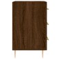 vidaXL Mesita de noche madera de ingeniería marrón roble 40x40x66 cm vidaXL Mesita de noche madera de ingeniería marrón roble 40x40x66 cm