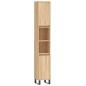 vidaXL Armario de baño madera contrachapada roble Sonoma 30x30x190 cm vidaXL Armario de baño madera contrachapada roble Sonoma 30x30x190 cm