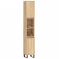 vidaXL Armario de baño madera contrachapada roble Sonoma 30x30x190 cm vidaXL Armario de baño madera contrachapada roble Sonoma 30x30x190 cm