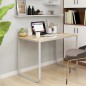 vidaXL Escritorio de ordenador madera de ingeniería blanco y roble vidaXL Escritorio de ordenador madera de ingeniería blanco y roble