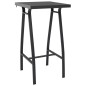 vidaXL Mesa alta de jardín vidrio templado 60x60x110 cm