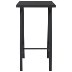 vidaXL Mesa alta de jardín vidrio templado 60x60x110 cm