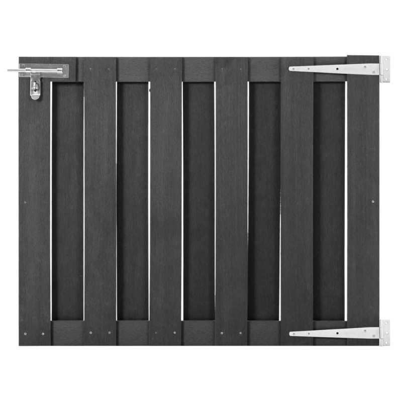 vidaXL Puerta de jardín de WPC gris 100x80 cm vidaXL Puerta de jardín de WPC gris 100x80 cm