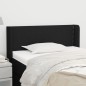 vidaXL Cabecero de tela negro 93x16x78/88 cm
