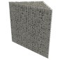 vidaXL Arriate de gaviones de acero galvanizado 75x75x50 cm
