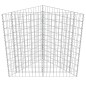 vidaXL Arriate de gaviones de acero galvanizado 75x75x50 cm