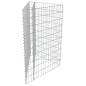 vidaXL Arriate de gaviones de acero galvanizado 75x75x50 cm
