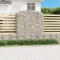 vidaXL Cesta gaviones forma arco hierro galvanizado 200x50x220/240 cm vidaXL Cesta gaviones forma arco hierro galvanizado 200x50x220/240 cm