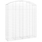 vidaXL Cesta gaviones forma arco hierro galvanizado 200x50x220/240 cm vidaXL Cesta gaviones forma arco hierro galvanizado 200x50x220/240 cm