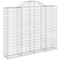 vidaXL Cesta gaviones forma arco hierro galvanizado 200x30x160/180 cm vidaXL Cesta gaviones forma arco hierro galvanizado 200x30x160/180 cm