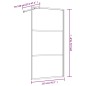 vidaXL Mampara puerta de ducha vidrio transparente ESG rojo 115x195 cm vidaXL Mampara puerta de ducha vidrio transparente ESG rojo 115x195 cm