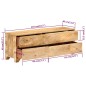 vidaXL Mueble para TV madera maciza de mango 110x30x40 cm