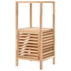 vidaXL Mueble de almacenaje baño madera maciza nogal 39,5x35,5x86 cm