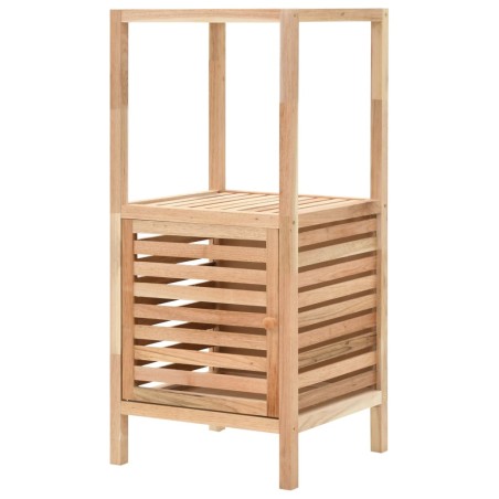 vidaXL Mueble de almacenaje baño madera maciza nogal 39,5x35,5x86 cm