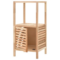 vidaXL Mueble de almacenaje baño madera maciza nogal 39,5x35,5x86 cm