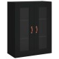 vidaXL Aparador alto madera contrachapada negro 69,5x34x180 cm vidaXL Aparador alto madera contrachapada negro 69,5x34x180 cm