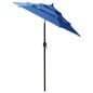 vidaXL Sombrilla de 3 niveles con poste de aluminio azul 2 m vidaXL Sombrilla de 3 niveles con poste de aluminio azul 2 m