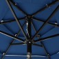 vidaXL Sombrilla de 3 niveles con poste de aluminio azul 2 m vidaXL Sombrilla de 3 niveles con poste de aluminio azul 2 m