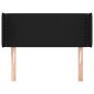 vidaXL Cabecero de tela negro 83x16x78/88 cm