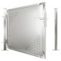 vidaXL Puerta de jardín de acero inoxidable 100x75 cm vidaXL Puerta de jardín de acero inoxidable 100x75 cm