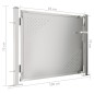 vidaXL Puerta de jardín de acero inoxidable 100x75 cm vidaXL Puerta de jardín de acero inoxidable 100x75 cm