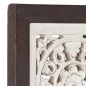 vidaXL Panel de pared tallado a mano MDF marrón y blanco 60x60x1,5 cm vidaXL Panel de pared tallado a mano MDF marrón y blanco 60x60x1,5 cm
