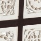 vidaXL Panel de pared tallado a mano MDF marrón y blanco 60x60x1,5 cm vidaXL Panel de pared tallado a mano MDF marrón y blanco 60x60x1,5 cm
