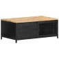 vidaXL Mesa de centro de madera maciza de mango en bruto 90x50x37 cm vidaXL Mesa de centro de madera maciza de mango en bruto 90x50x37 cm