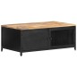vidaXL Mesa de centro de madera maciza de mango en bruto 90x50x37 cm vidaXL Mesa de centro de madera maciza de mango en bruto 90x50x37 cm