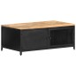 vidaXL Mesa de centro de madera maciza de mango en bruto 90x50x37 cm vidaXL Mesa de centro de madera maciza de mango en bruto 90x50x37 cm