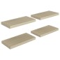 vidaXL Estantes flotantes de pared 4 uds negro MDF 50x23x3,8 cm