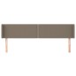 vidaXL Cabecero de tela gris taupe 163x16x78/88 cm vidaXL Cabecero de tela gris taupe 163x16x78/88 cm