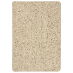 vidaXL Alfombra peluda antideslizante color crema 120x170 cm