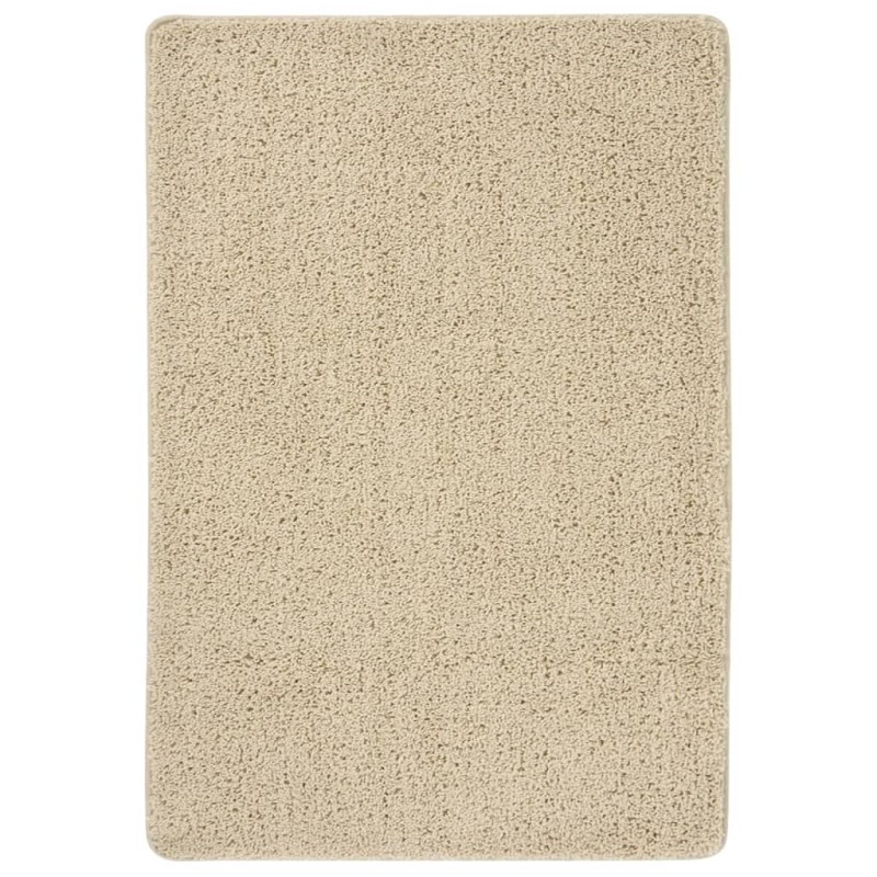 vidaXL Alfombra peluda antideslizante color crema 120x170 cm vidaXL Alfombra peluda antideslizante color crema 120x170 cm