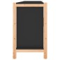 vidaXL Aparador de madera contrachapada negro 107x38x60 cm