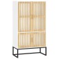vidaXL Aparador alto madera contrachapada blanco 70x35x125 cm vidaXL Aparador alto madera contrachapada blanco 70x35x125 cm