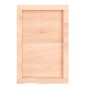 vidaXL Estante de pared madera maciza roble sin tratar 40x60x(2-6) cm vidaXL Estante de pared madera maciza roble sin tratar 40x60x(2-6) cm