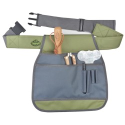 Esschert Design Cinturón de herramientas de jardín gris GT87