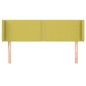 vidaXL Cabecero de tela verde 147x16x78/88 cm