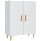 vidaXL Aparador de madera contrachapada blanco brillante 70x34x90 cm vidaXL Aparador de madera contrachapada blanco brillante 70x34x90 cm