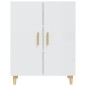vidaXL Aparador de madera contrachapada blanco brillante 70x34x90 cm vidaXL Aparador de madera contrachapada blanco brillante 70x34x90 cm