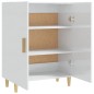 vidaXL Aparador de madera contrachapada blanco brillante 70x34x90 cm vidaXL Aparador de madera contrachapada blanco brillante 70x34x90 cm
