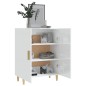 vidaXL Aparador de madera contrachapada blanco brillante 70x34x90 cm vidaXL Aparador de madera contrachapada blanco brillante 70x34x90 cm