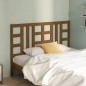 vidaXL Cabecero de cama madera maciza de pino marrón miel 126x4x100 cm vidaXL Cabecero de cama madera maciza de pino marrón miel 126x4x100 cm