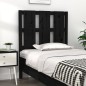 vidaXL Cabecero de cama madera maciza de pino negro 80,5x4x100 cm