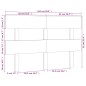 vidaXL Cabecero de cama madera maciza de pino marrón miel 164x3x81 cm vidaXL Cabecero de cama madera maciza de pino marrón miel 164x3x81 cm