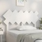 vidaXL Cabecero de cama madera maciza de pino blanco 132x3x81 cm vidaXL Cabecero de cama madera maciza de pino blanco 132x3x81 cm