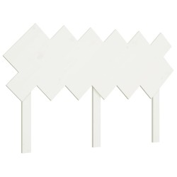 vidaXL Cabecero de cama madera maciza de pino blanco 132x3x81 cm